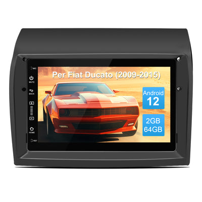 AWESAFE Autoradio Android per Fiat Ducato (2009-2015) Sistema di aggiornamento radio touch screen con Wireless Carplay Android Auto, supporto Bluetooth WiFi Navigazione GPS AWESAFE