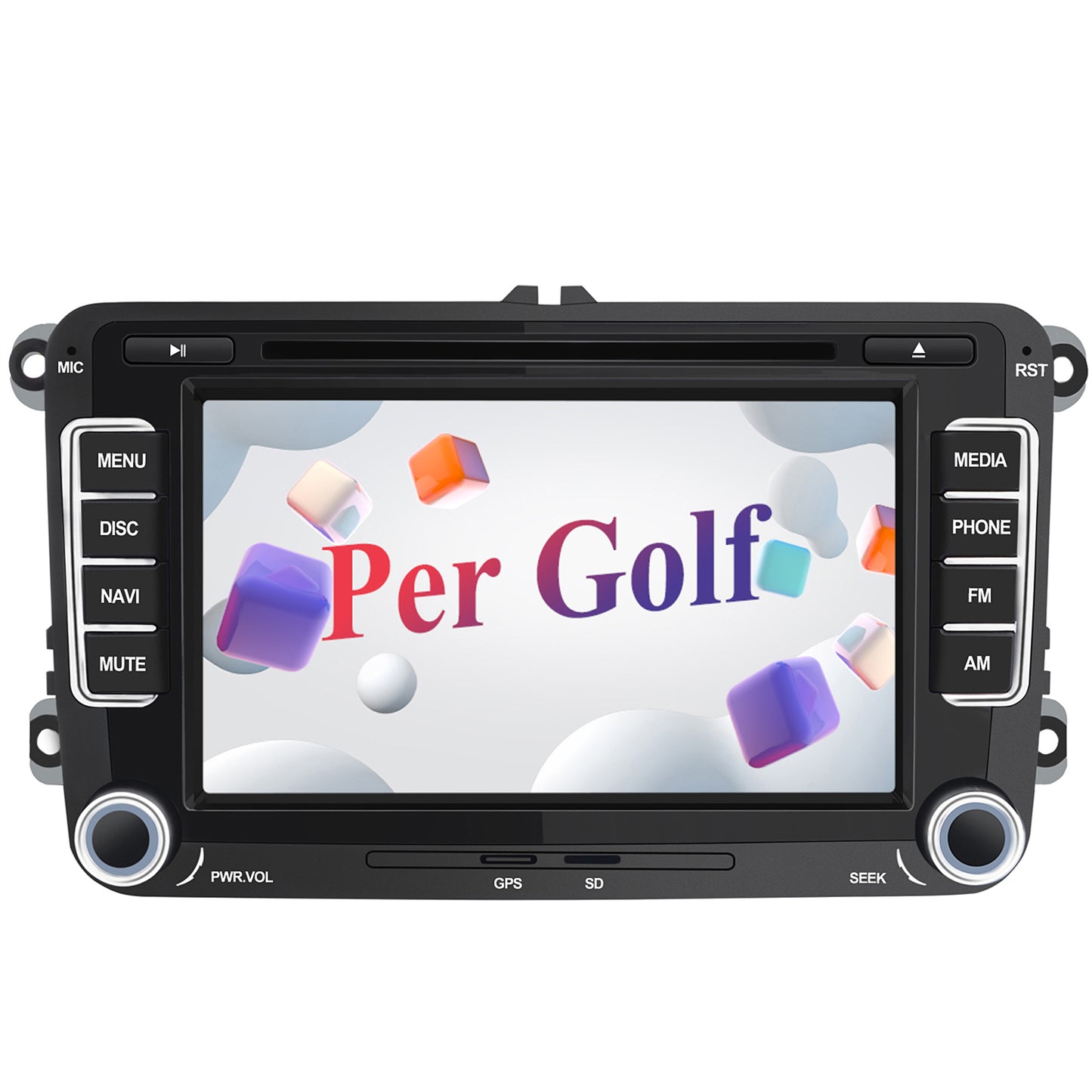 AWESAFE Autoradio Android per VW Golf 5 / Golf 6 / Golf Plus Sistema di aggiornamento radio touch screen con Wireless Carplay Android Auto, supporto Bluetooth WiFi Navigazione GPS AWESAFE