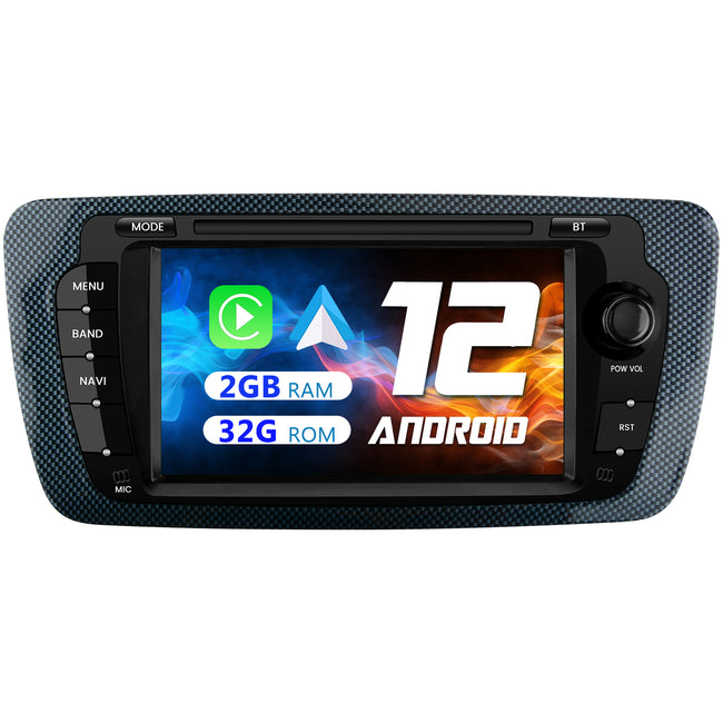 AWESAFE Android Car Stereo Para Seat ibiza año 2009-2013 Actualización de Radio con Pantalla Táctil con Carplay Inalámbrico Android Auto, Soporte Bluetooth WiFi Navegación GPS AWESAFE
