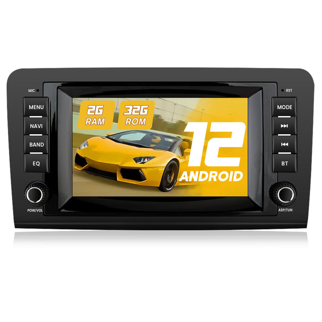 AWESAFE Android Car Stereo Para Benz Sistema Actualización de Radio de Pantalla Táctil con Carplay Inalámbrico Android Auto, Soporte Bluetooth WiFi Navegación GPS AWESAFE