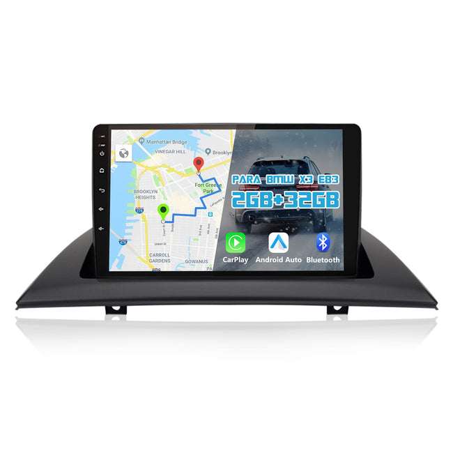 AWESAFE Android Car Stereo Para BMW X3 E83 (2004-2012) Sistema  Actualización de Radio de Pantalla Táctil con Carplay Inalámbrico Android Auto, Soporte Bluetooth WiFi Navegación GPS AWESAFE