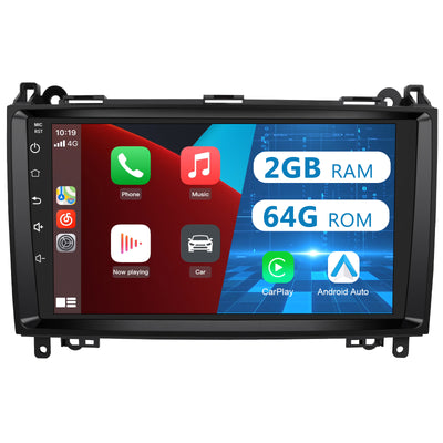 AWESAFE Android Car Stereo Para Benz Sistema Actualización de Radio de Pantalla Táctil con Carplay Inalámbrico Android Auto, Soporte Bluetooth WiFi Navegación GPS AWESAFE