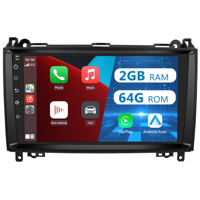 AWESAFE Android Car Stereo Para Benz Sistema Actualización de Radio de Pantalla Táctil con Carplay Inalámbrico Android Auto, Soporte Bluetooth WiFi Navegación GPS AWESAFE