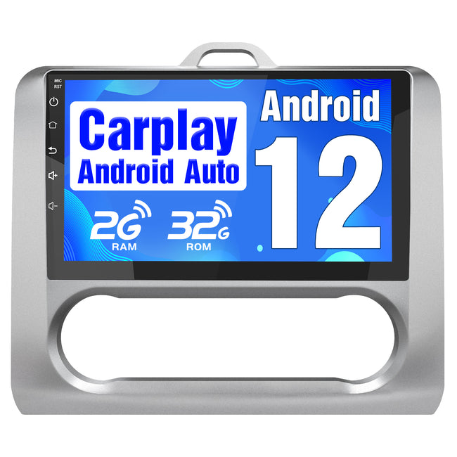 AWESAFE Android Car Stereo Para Ford Focus Mk2 2004-2011 Actualización de Radio con Pantalla táctil con Carplay inalámbrico Android Auto, Soporte Bluetooth WiFi navegación GPS AWESAFE