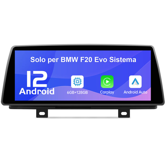 AWESAFE Autoradio Android per BMW F20 EVO (2017-2019) Sistema di aggiornamento radio touch screen con Wireless Carplay Android Auto, supporto Bluetooth WiFi Navigazione GPS AWESAFE