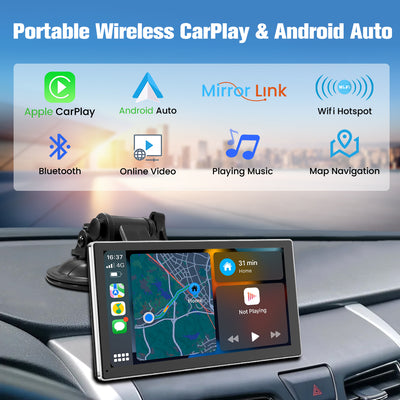 AWESAFE Kabelloser CarPlay-Adapter, Apple CarPlay-Dongle für werkseitig verkabelte Apple CarPlay-Autos, Plug & Play AWESAFE