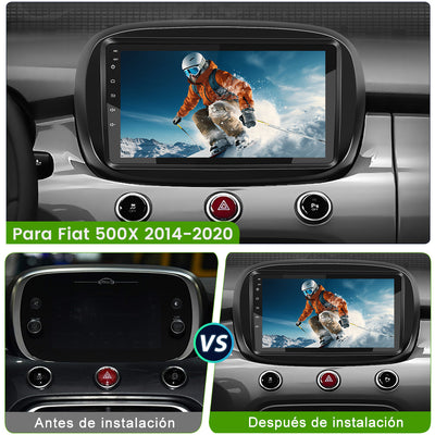 AWESAFE Android Car Stereo Para Fiat 500x 2014-2020 Sistema  Actualización de Radio de Pantalla Táctil con Carplay Inalámbrico Android Auto, Soporte Bluetooth WiFi Navegación GPS AWESAFE