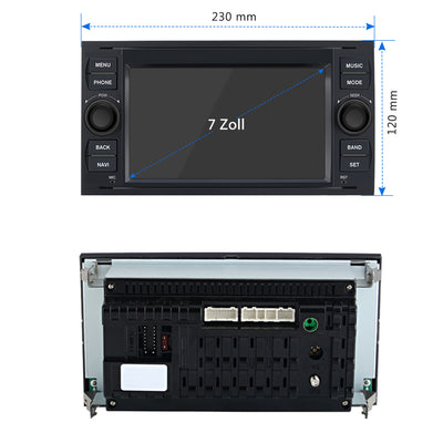 AWESAFE Android Radio für Ford Focus Mondeo S-Max C-Max Galaxy, Android 12 Radio 2GB+32GB mit Navi Carplay Android Auto Bluetooth FM RDS - Schwarz AWESAFE