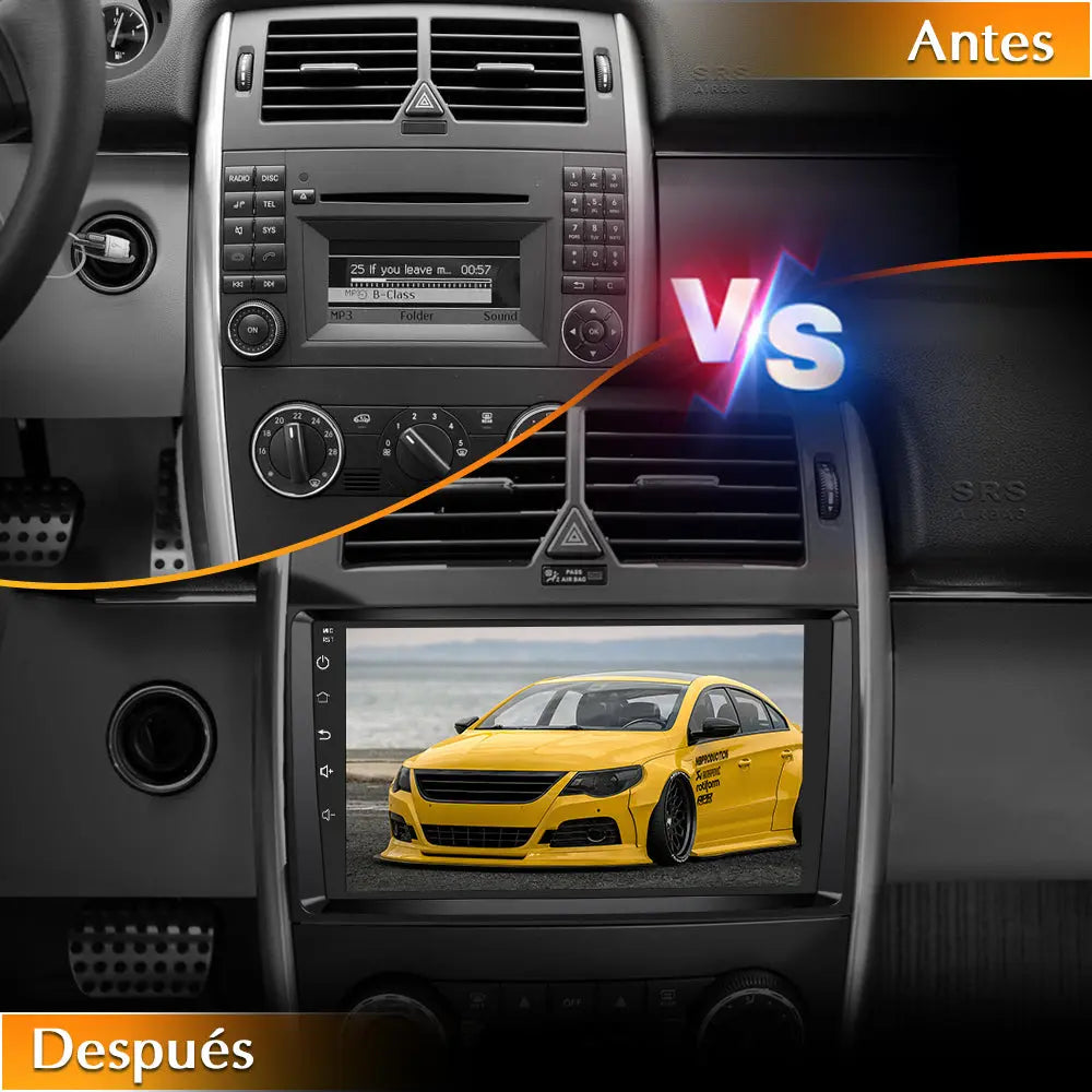 AWESAFE Android 12.0 [2GB+32GB] Radio Coche con Pantalla Táctil 9 Pulgadas para Mercedes-Benz, Autoradio para Clase A W169/Clase B W245/Clase V W639/Vito/Viano/W906/Sprinter 2500/3000, con Carplay AWESAFE