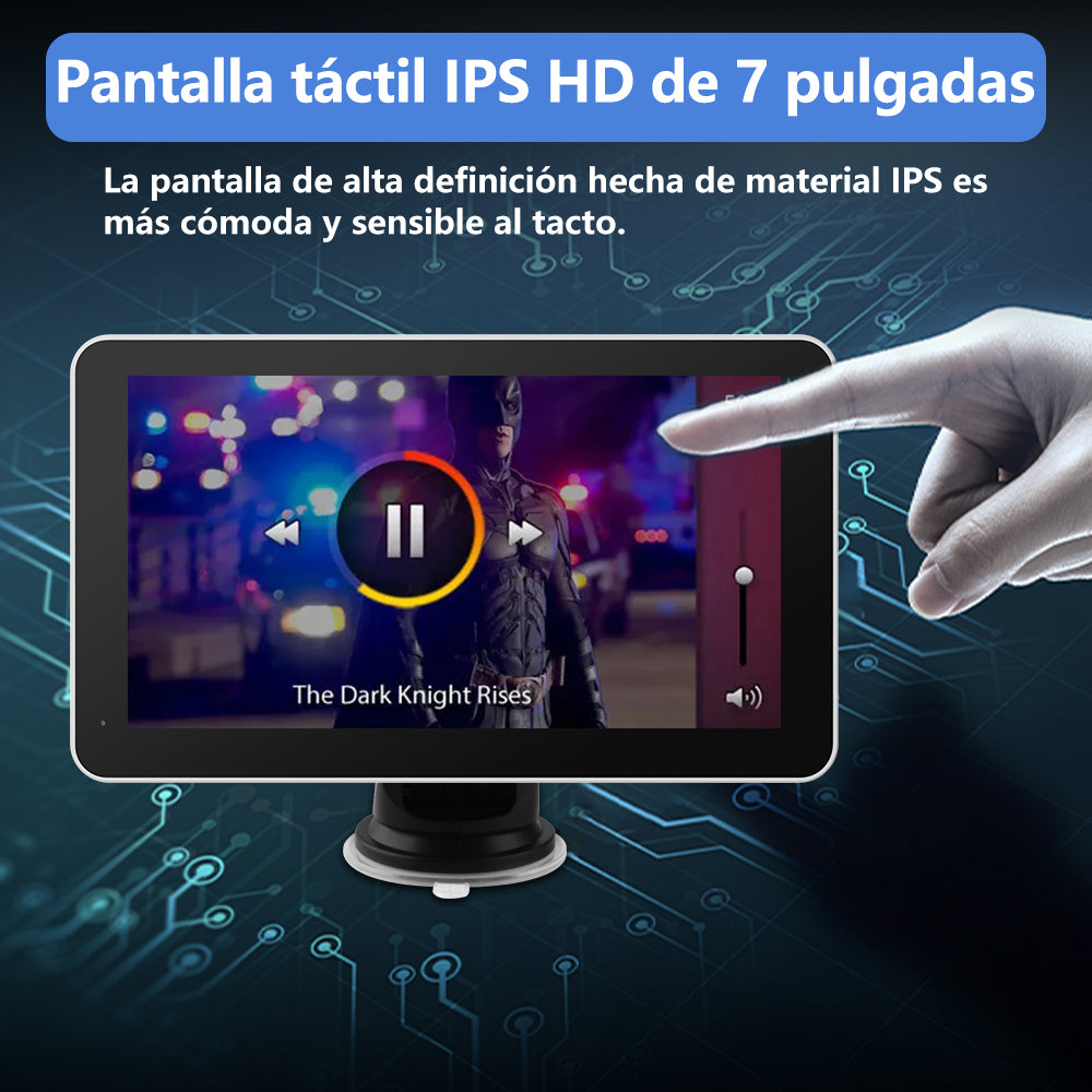 Radio portátil de 7 pulgadas conCarplay & Android AutoAdecuado para coches de 12-24V,camiones, caravanas, furgonetas. autocaravanas,remolques, etc. AWESAFE