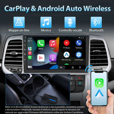 Adattatore wireless CarPlay AWESAFE Dongle Apple CarPlay per auto Apple CarPlay cablate in fabbrica Plug & Play AWESAFE