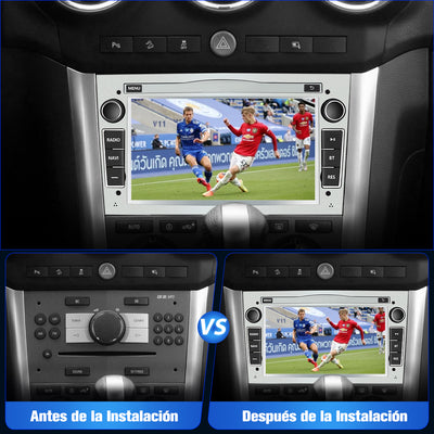 AWESAFE Android 12.0 2GB+32GB Pantalla de Coche para Opel con Carplay/Android Auto, Pantalla Táctil 7 Pulgadas con WiFi/GPS/Bluetooth/DSP/RDS/USB/FM/24 Temas, Apoyo Mandos Volante,MirrorLink(Plata) AWESAFE