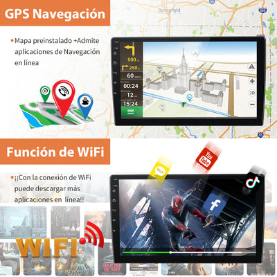 AWESAFE Android Car Stereo Para Mercedes Benz Smart Fortwo 2005-2010 Sistema  Actualización de Radio de Pantalla Táctil con Carplay Inalámbrico Android Auto, Soporte Bluetooth WiFi Navegación GPS AWESAFE