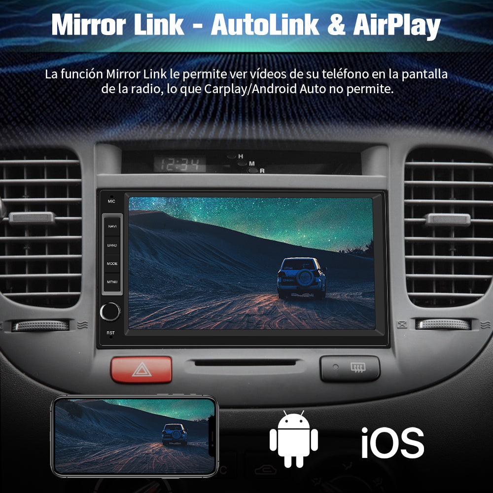 AWESAFE Android Car Stereo Para all models Sistema  Actualización de Radio de Pantalla Táctil con Carplay Inalámbrico Android Auto, Soporte Bluetooth WiFi Navegación GPS AWESAFE