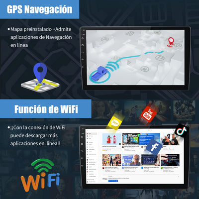 AWESAFE Android Car Stereo Para Mercedes Benz Smart 2011-2015 Sistema  Actualización de Radio de Pantalla Táctil con Carplay Inalámbrico Android Auto, Soporte Bluetooth WiFi Navegación GPS AWESAFE