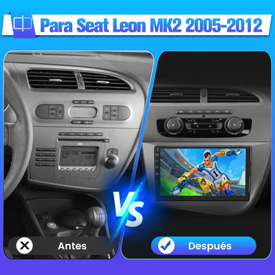 AWESAFE Android Car Stereo Para Seat Leon MK2 2005-2012 Actualización de Radio de Pantalla táctil con Carplay inalámbrico Android Auto, Soporte Bluetooth WiFi navegación GPS AWESAFE