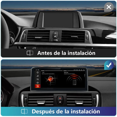 AWESAFE Android Car Stereo Para BMW serie 1/2/3/4 F20 F21 F22 F30 F31 F32 F33 F34 F36(2013-2017) Sistema NBT Actualización de Radio de Pantalla Táctil con Carplay Inalámbrico Android Auto, Soporte Bluetooth WiFi Navegación GPS AWESAFE