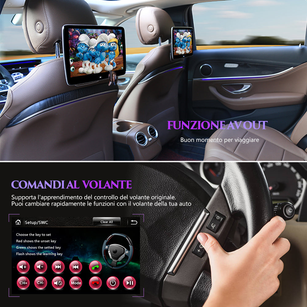 AWESAFE Autoradio Android per sistema di aggiornamento radio touch screen Opel con Wireless Carplay Android Auto, supporto navigazione GPS Bluetooth WiFi AWESAFE