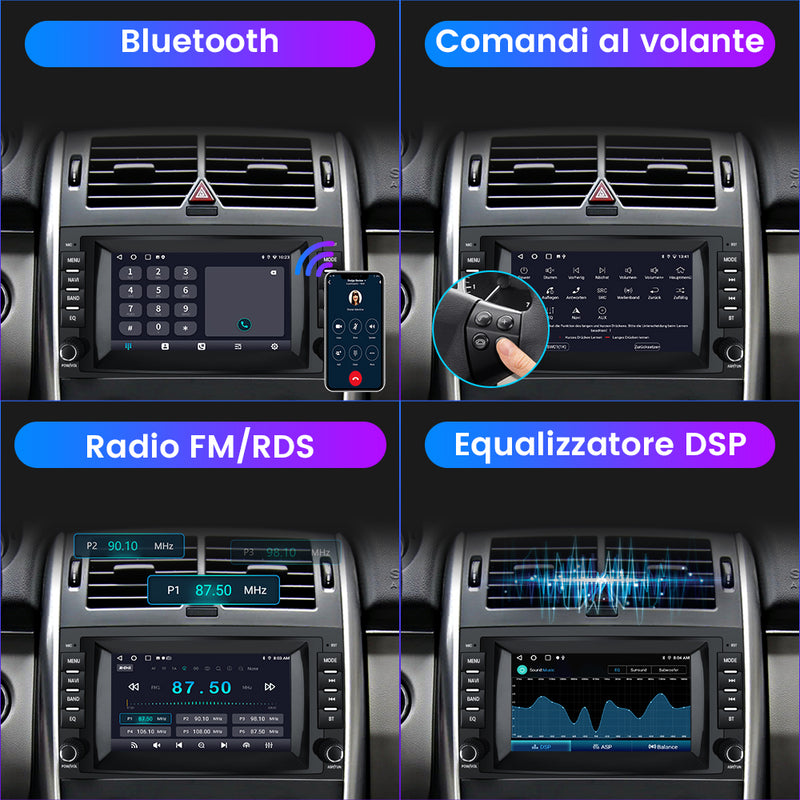 AWESAFE Autoradio Carplay Android Auto Android 12 per Mercedes Benz Vito Viano/Sprinter W639 W245/Classe B/Classe A W169, Touchscreen da 7 pollici (2+32GB) con Navigazione GPS Bluetooth WiFi FM RDS AWESAFE