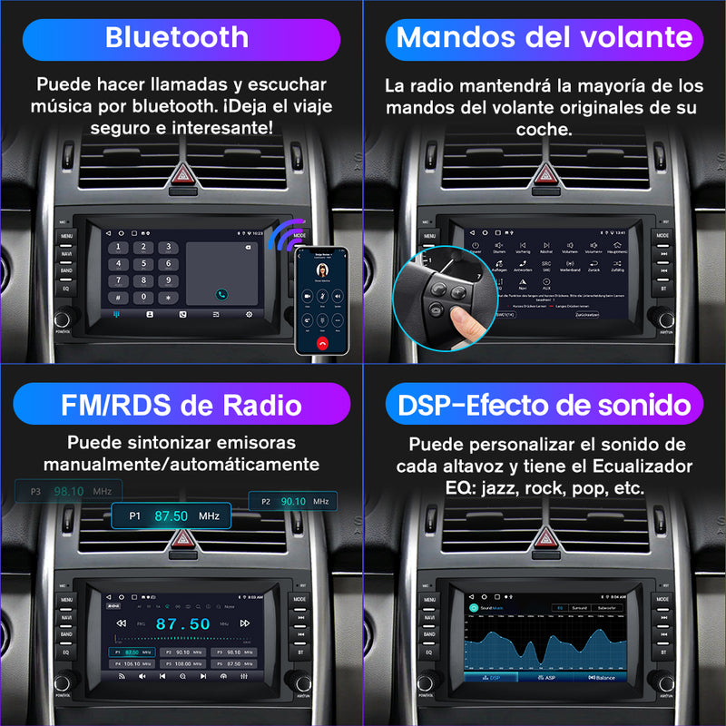 AWESAFE Android 12.0 [2GB+32GB] Radio Coche con Pantalla Táctil 8 Pulgadas para Mercedes-Benz, Autoradio para Clase A W169/Clase B W245/W639 Vito/Viano/W906 Sprinter, con Carplay y Android Auto AWESAFE