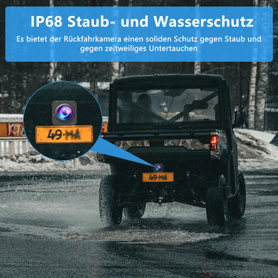 AWESAFE HD Rückfahrkamera für Autoradio, wasserdichte Rückfahrkamera AWESAFE