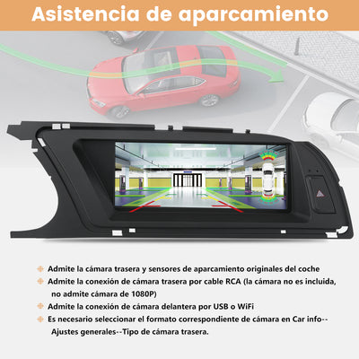 AWESAFE Android Car Stereo Para Audi A5 2013-2016 Sistema Actualización de Radio de Pantalla Táctil con Carplay Inalámbrico Android Auto, Soporte Bluetooth WiFi Navegación GPS AWESAFE