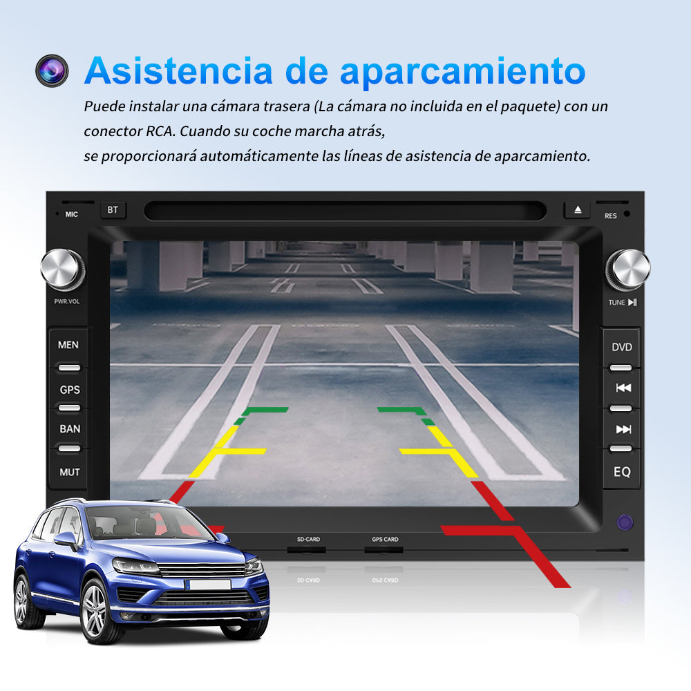 AWESAFE Android Car Stereo Para volkswagen Sistema Actualización de Radio de Pantalla Táctil con Carplay Inalámbrico Android Auto, Soporte Bluetooth WiFi Navegación GPS AWESAFE