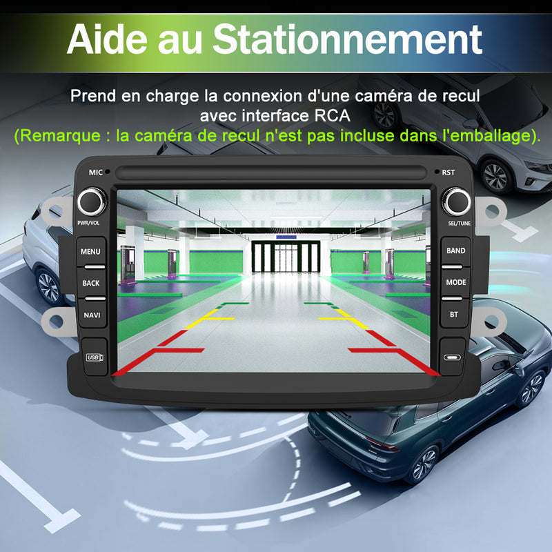 AWESAFE Android Car Stereo Para Renault Sistema Actualización de Radio de Pantalla Táctil con Carplay Inalámbrico Android Auto, Soporte Bluetooth WiFi Navegación GPS AWESAFE