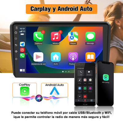 AWESAFE Android Car Stereo Para Audi A3 2006-2012 Sistema Actualización de Radio de Pantalla Táctil con Carplay Inalámbrico Android Auto, Soporte Bluetooth WiFi Navegación GPS AWESAFE