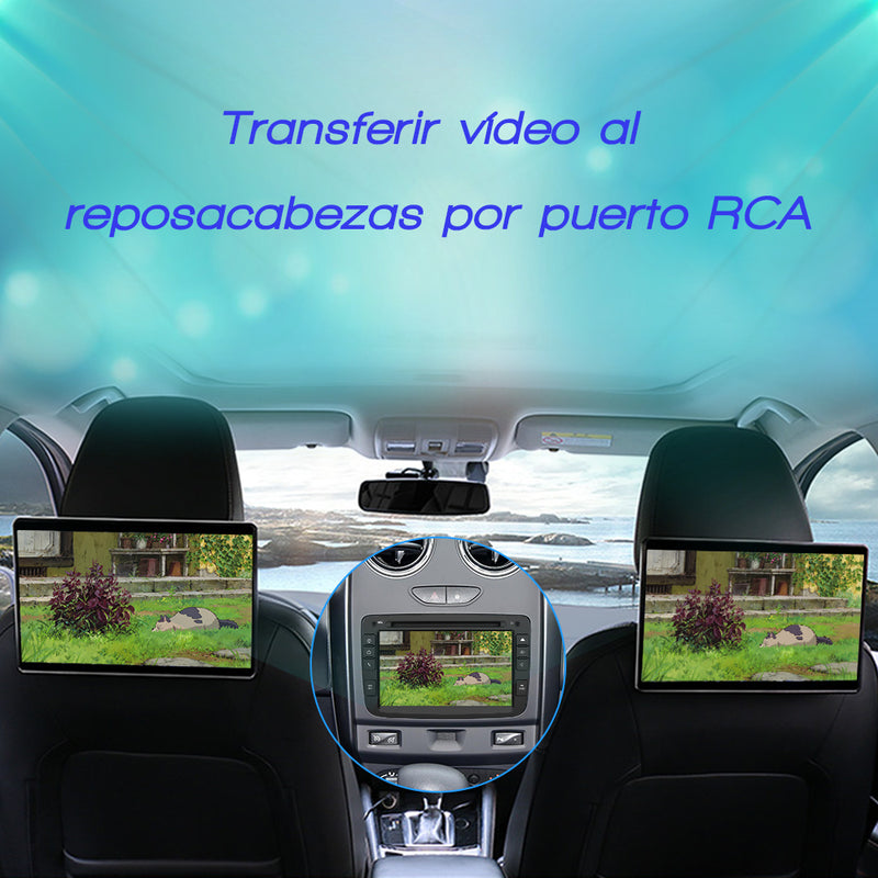 AWESAFE Android Car Stereo Para Renault Sistema Actualización de Radio de Pantalla Táctil con Carplay Inalámbrico Android Auto, Soporte Bluetooth WiFi Navegación GPS AWESAFE