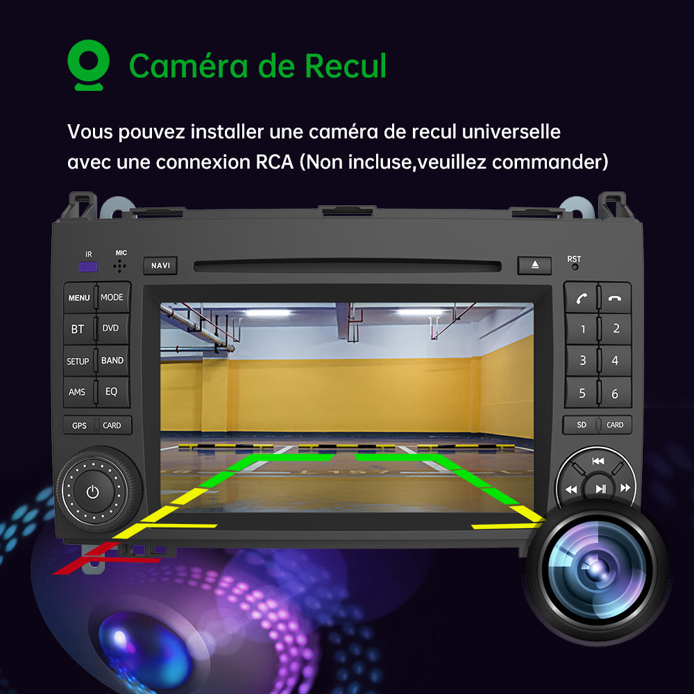 AWESAFE Android Car Stereo Para Benz Sistema Actualización de Radio de Pantalla Táctil con Carplay Inalámbrico Android Auto, Soporte Bluetooth WiFi Navegación GPS AWESAFE