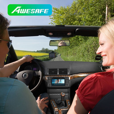 AWESAFE Android Autoradio für BMW E46 1 Din Radio mit Navigation Unterstützt Bluetooth FM/AM DAB+ WiFi WLAN CD DVD USB SD Carplay Mirrorlink Lenkradsteuerung AWESAFE