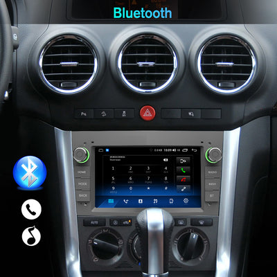 AWESAFE Android Autoradio für Opel 2 DIN Android 11 Radio mit Navi, Carplay, unterstützt DAB+ WiFi Bluetooth MirrorLink 7 Zoll Bildschirm FM Radio - Grau AWESAFE