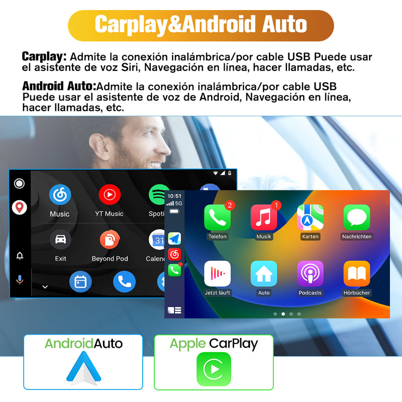 AWESAFE Android 12.0 [2GB+32GB] Radio Coche con Pantalla Táctil 7 Pulgadas para Mercedes-Benz, Autoradio para Clase C W203/S203/Clase CLK W209/C209, con Bluetooth/WiFi/GPS/Carplay y Android Auto AWESAFE