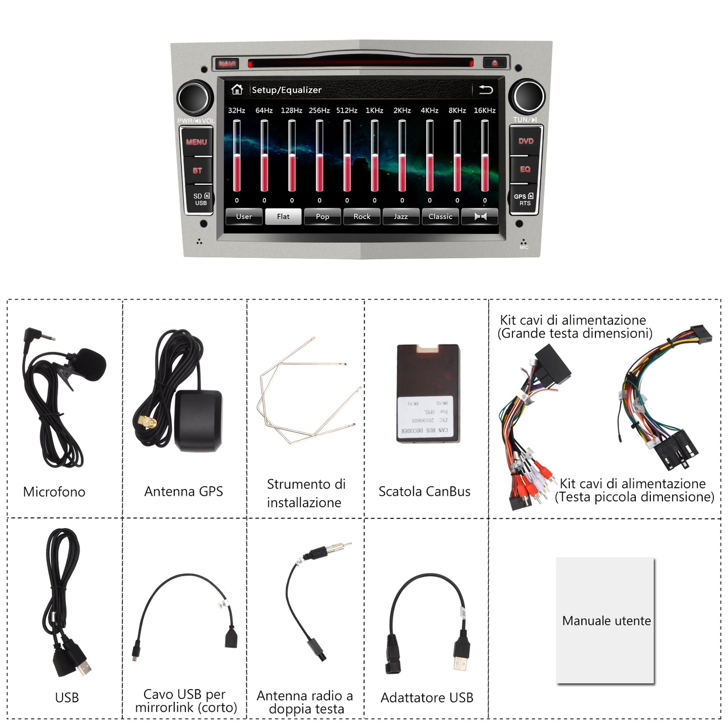 AWESAFE Autoradio Android per sistema di aggiornamento radio touch screen Opel con Wireless Carplay Android Auto, supporto navigazione GPS Bluetooth WiFi AWESAFE