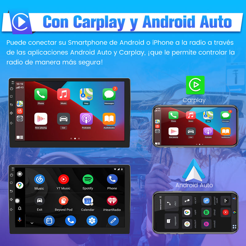 AWESAFE Android Car Stereo Para Seat ibiza 6j (2009-2013) Radio con Pantalla Táctil Actualizada con Carplay Inalámbrico Android Auto, Soporte Bluetooth WiFi Navegación GPS AWESAFE