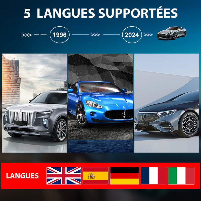 AWESAFE Scanner OBD2 Universel pour Voiture - Écran Numérique, Lecteur de Codes et Outils de Diagnostic Automobile - Compatible avec la Plupart des Véhicules depuis 1996 AWESAFE