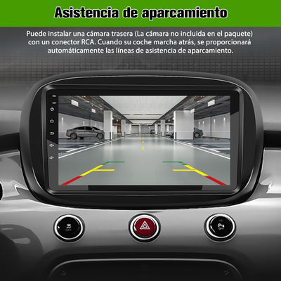 AWESAFE Android Car Stereo Para Fiat 500x 2014-2020 Sistema  Actualización de Radio de Pantalla Táctil con Carplay Inalámbrico Android Auto, Soporte Bluetooth WiFi Navegación GPS AWESAFE