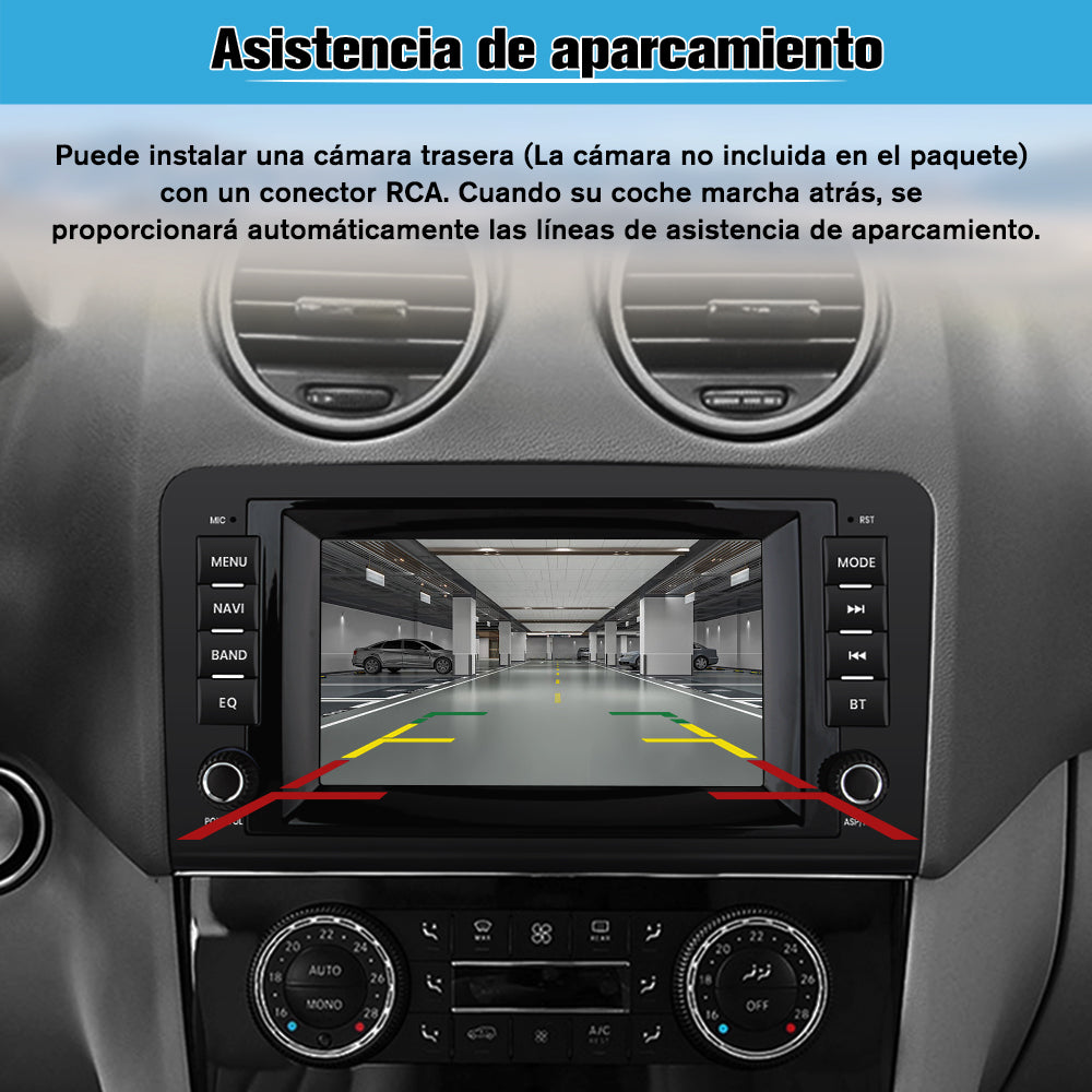 AWESAFE Android Car Stereo Para Benz Sistema Actualización de Radio de Pantalla Táctil con Carplay Inalámbrico Android Auto, Soporte Bluetooth WiFi Navegación GPS AWESAFE