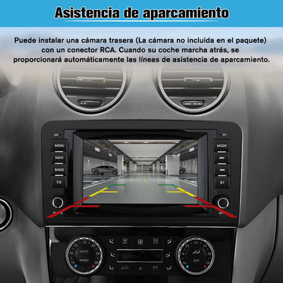 AWESAFE Android Car Stereo Para Benz Sistema Actualización de Radio de Pantalla Táctil con Carplay Inalámbrico Android Auto, Soporte Bluetooth WiFi Navegación GPS AWESAFE