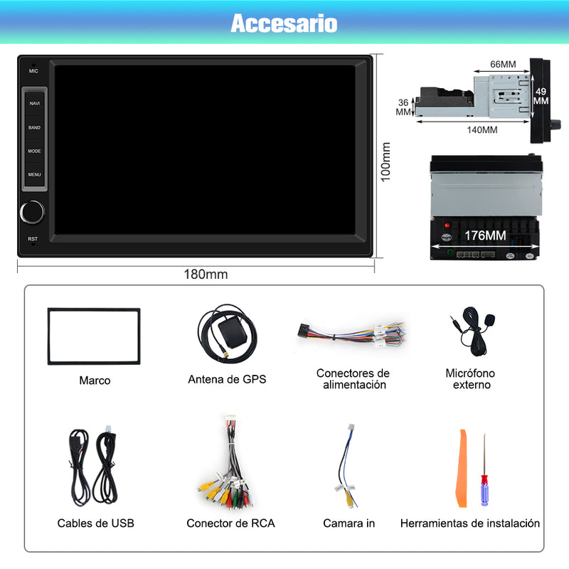 AWESAFE Android Car Stereo Para all models Sistema  Actualización de Radio de Pantalla Táctil con Carplay Inalámbrico Android Auto, Soporte Bluetooth WiFi Navegación GPS AWESAFE