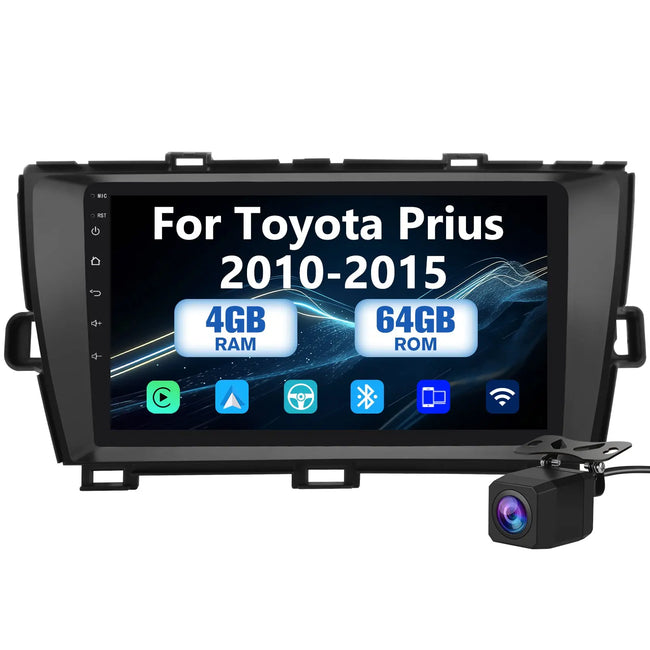 9 inch Car Radio for Toyota Prius 2010-2015, Android 13 Stereo with Wireless CarPlay Android Auto FM BT GPS SWC Backup Camera (4GB RAM+64GB ROM) AWESAFE SHOP