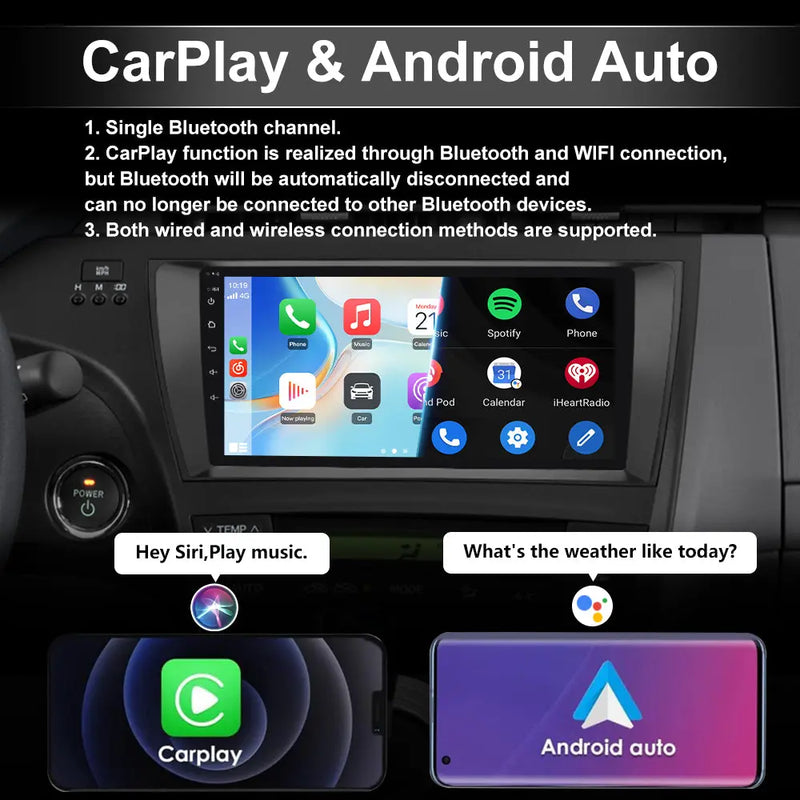 9 inch Car Radio for Toyota Prius 2010-2015, Android 13 Stereo with Wireless CarPlay Android Auto FM BT GPS SWC Backup Camera (4GB RAM+64GB ROM) AWESAFE SHOP
