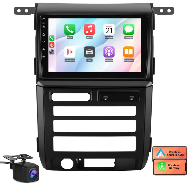 9 inch Car Radiofor Ford F150 2009-2012(Only Fit Auto AC) AWESAFE