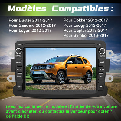 AWESAFE Android Car Stereo Para Renault Sistema Actualización de Radio de Pantalla Táctil con Carplay Inalámbrico Android Auto, Soporte Bluetooth WiFi Navegación GPS AWESAFE