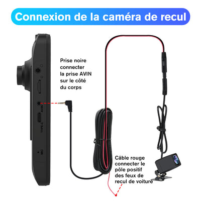 AWESAFE Écran Portable 9'' pour Sans Fil CarPlay & Android Auto, Affichage Dividida IPS Pantalla , Support Modes Portrait et Paysage,Dashcam 4K & 1080p Caméra de Recul, Bluetooth, Contrôle Vocal, Navigat, Carte SD 64GB AWESAFE