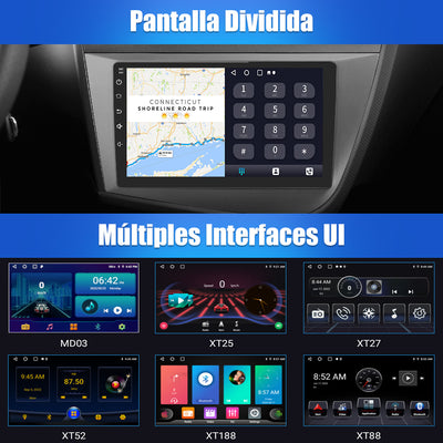 AWESAFE Android Car Stereo Para Seat Leon MK2 2005-2012 Actualización de Radio de Pantalla táctil con Carplay inalámbrico Android Auto, Soporte Bluetooth WiFi navegación GPS AWESAFE