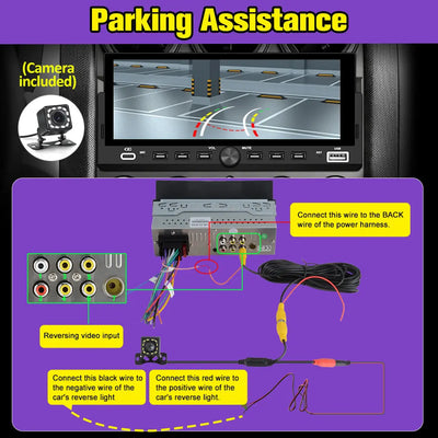 AWEASFE 1 DIN Car Radio, Universal Single Din Car Stereo with Wireless CarPlay & Android Auto, 6.86" IPS Touch Screen Head Unit with Backup Camera/External Microphone, Supports Bluetooth/SWC/FM/USB AWESAFE