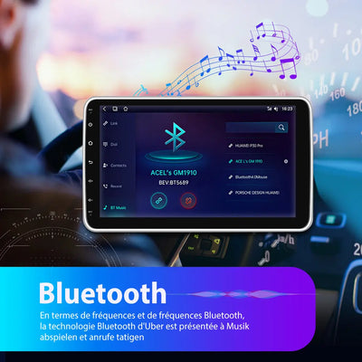 AWESAFE 1 DIN Autoradio Android 13 - Écran Tactile 10,1 Pouces (1 Go+32 Go) avec Bluetooth, GPS, Android Auto et Carplay sans fil AWESAFE SHOP