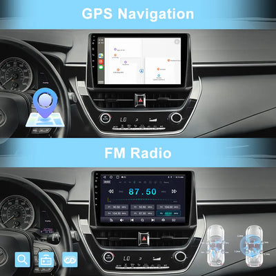 AWESAFE 10 Inch Car Radio for Toyota Corolla 2019-2021,Wireless Carplay & Android Auto Bluetooth Rear Camera SWC GPS Navigation AWESAFE